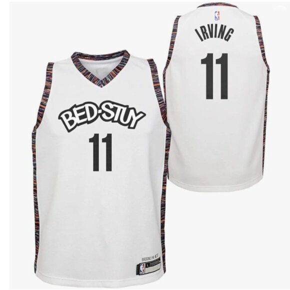 NBA Toddler Official Kyrie Irving Brooklyn Nets City Edition Jersey - Picture 2 of 10